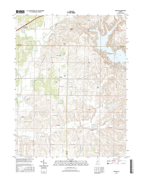 MyTopo Poland, Indiana USGS Quad Topo Map