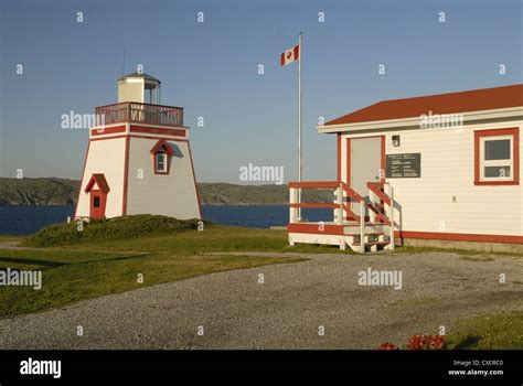 The lighthouse at Fishing Point, St Anthony, Newfoundland Stock Photo - Alamy