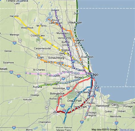 Illinois Metra Map