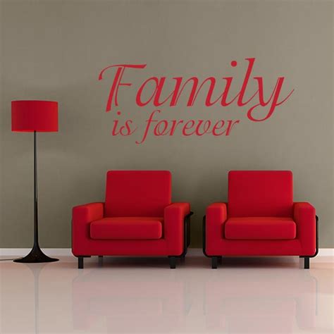 Family is Forever Quote Wall Decal – Wall Decal World