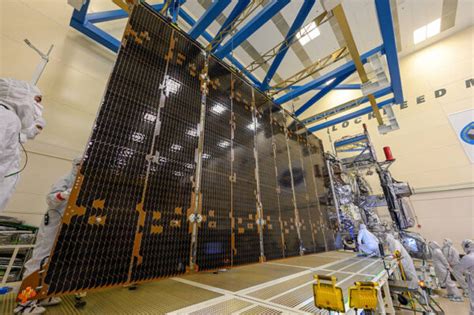 Fold-out NASA satellite solar array undergoes successful test ...