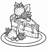 Pezzo Di Torta Da Colorare colorare Scarica Stampa O Colora Subito  sketch template