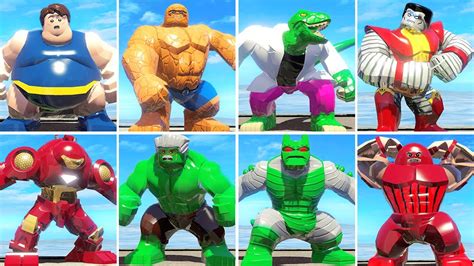 ALL LEGO BIG FIGURES Characters in LEGO Marvel Super Heroes - YouTube