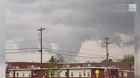 Large Tornado Does Damage in Gaylord, Michigan - Videos from The ...