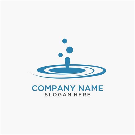 Water ripple logo design 10514349 Vector Art at Vecteezy