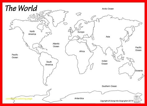 Coloring World Map Printable - Printable Maps