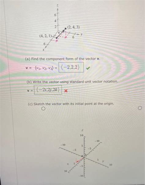 Solved (a) Find the component form of the vector v. | Chegg.com