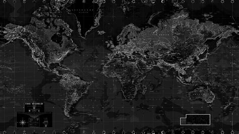 Black and White World Map Wall Mural - Rand McNally Store