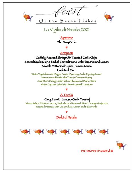 A Seven Fishes Recipe Roundup and Our 2021 Menu - Our Italian Table