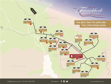 Franschhoek Wine Tram Route Map