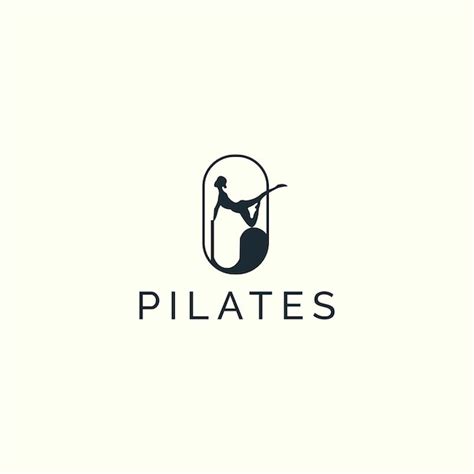 Premium Vector | Pilates woman creative vector logo design