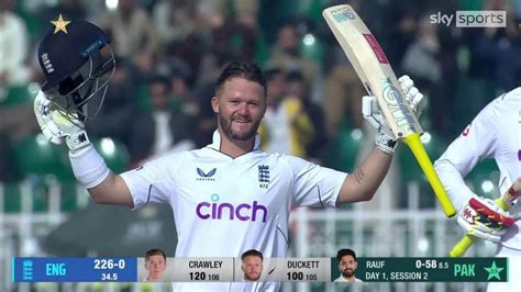 England opener Ben Duckett scores first Test century against Pakistan | Video | Watch TV Show ...