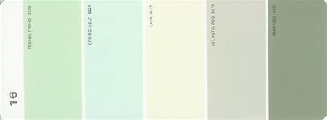 Martha Stewart Paint 5-Color Palette Card #16 | Martha stewart paint ...