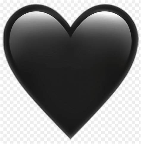 •black heart emoji ???? heart black emoji emoticon iphone PNG image with transparent background ...