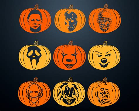 Michael Myers Pumpkin Stencils