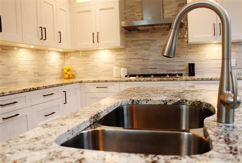 Found on Bing from homestylediary.com | White granite kitchen, Granite countertops kitchen ...