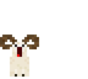 Goat pixel art | Minecraft Skin