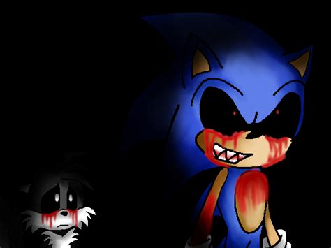 sonic.EXE and tails.EXE by amberhedgelander on DeviantArt