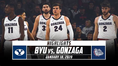 BYU vs. No. 1 Gonzaga Basketball Highlights (2019-20) | Stadium - YouTube