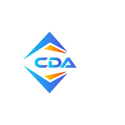 CDA abstract technology logo design on white background. CDA creative ...