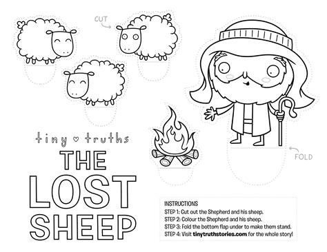 Parable Of The Lost Sheep Coloring Page Coloring Pages