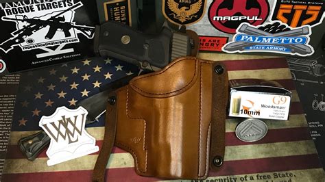 Sig Sauer P220 Legion 10mm / Wright Leather Works Holster Review - YouTube