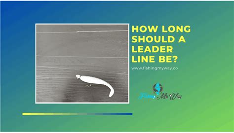 How Long Should a Leader Line Be? | Fishing My Way