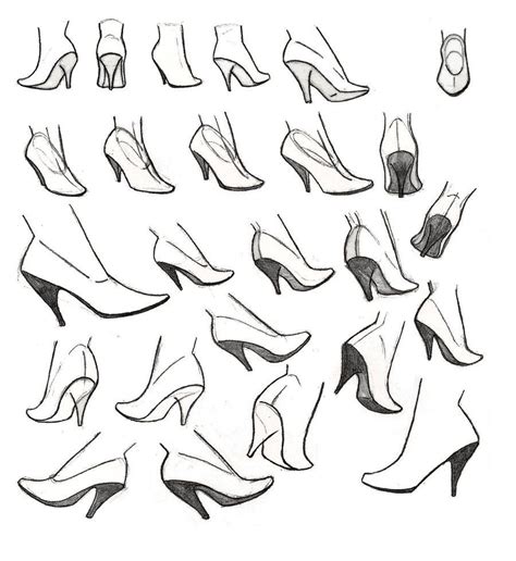 Stilettos Drawing Reference and Sketches for Artists