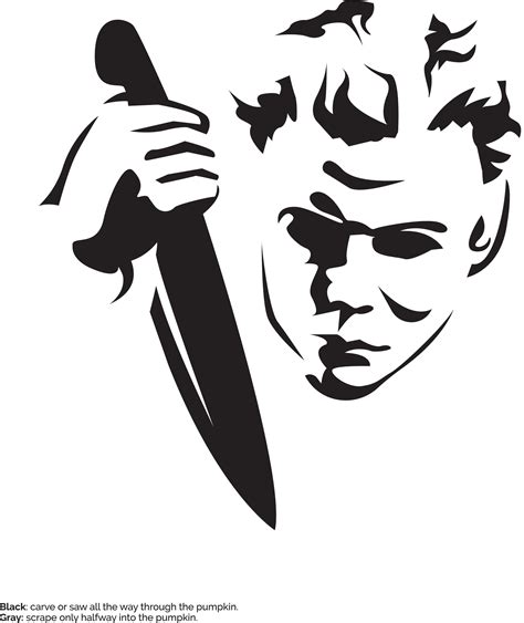 Michael Myers Pumpkin Stencils