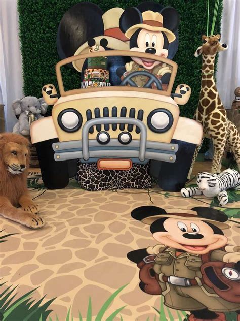 Mickey Mouse Safari Birthday Party Ideas | Photo 2 of 23 | Safari ...