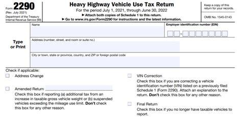 Form 2290 – The Trucker's Bookkeeper