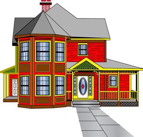 House Colonial Architecture · Free vector graphic on Pixabay