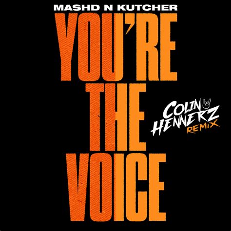 Mashd N Kutcher, You're The Voice (Colin Hennerz Remix / Single) in High-Resolution Audio ...