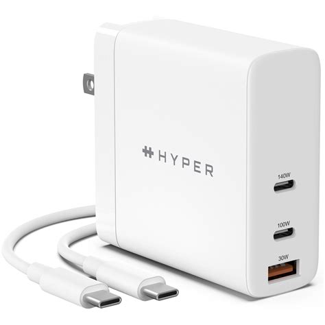 HYPER 140W 3-Port USB Type-C/USB Type-A GaN Charger HJG140US B&H