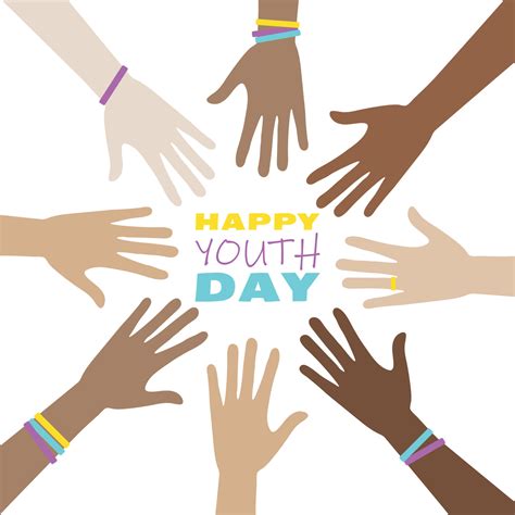 Vector illustration background of International Youth Day poster, design for International Youth ...