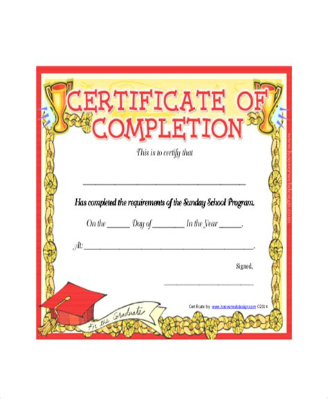 Sunday School Certificate Template - 9+ Word, Excel, PDF, AI, PSD Documents Download | Free ...