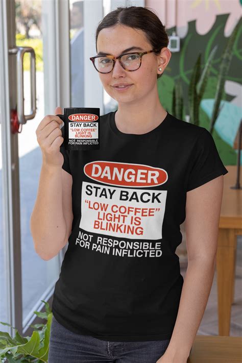 Danger Low Coffee Light Funny Coffee Mug - Etsy UK