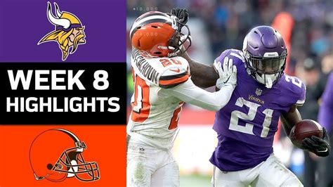 Vikings vs. Browns | NFL Week 8 Game Highlights - YouTube