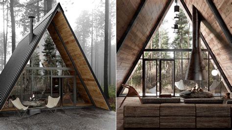 Modern A-Frame Cabin in Lake Tahoe, Cali|Visualization