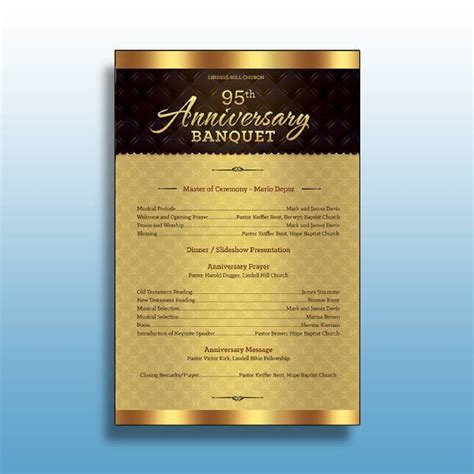 Church Anniversary Program - 9+ Examples, Photoshop, Illustrator, Word, Apple Pages, Publisher, PDF