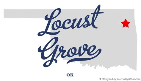 Map of Locust Grove, OK, Oklahoma