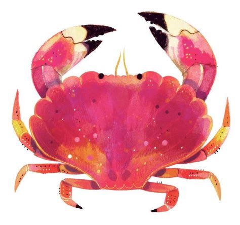 A little crab painting from today 🦀 / Taylor Price | Crab illustration, Crab painting, Animal ...