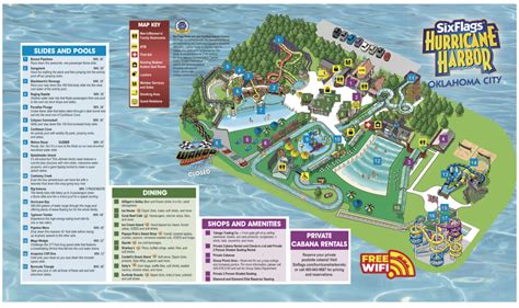 Six Flags Hurricane Harbor Map - Mount Snow Trail Map