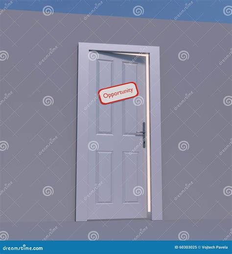 OPPORTUNITY DOOR stock illustration. Illustration of explore - 60303025