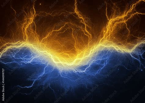 Blue Electricity Background