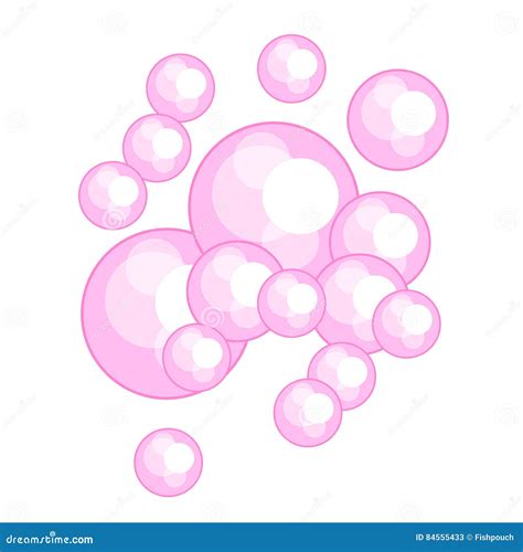 Pink Bubble Gum Vector Illustration. Stock Vector - Illustration of soap, bubble: 84555433