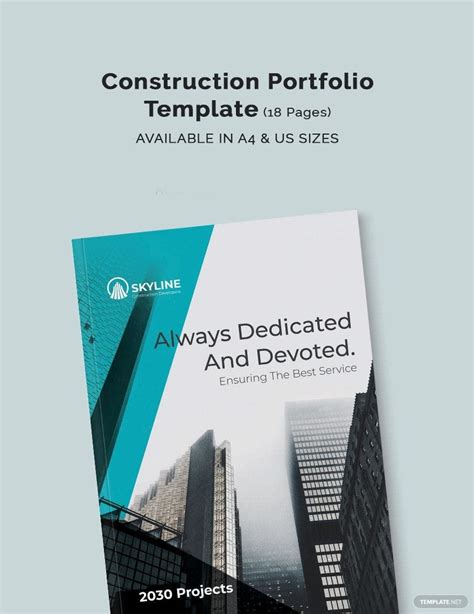 Construction Portfolio Template