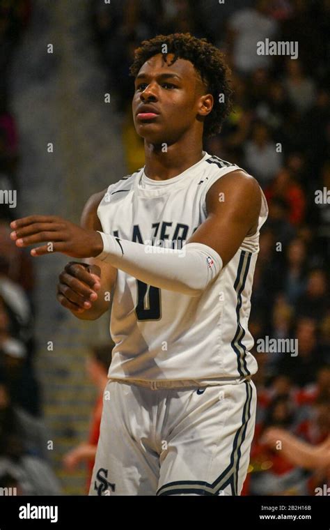 Sierra Canyon Trailblazers guard Bronny James (0) during a CIF-Southern Section open division ...