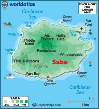 Saba Latitude, Longitude, Absolute and Relative Locations - World Atlas