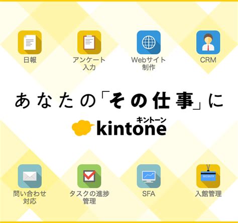 kintone（キントーン）- あなたの「その仕事に」